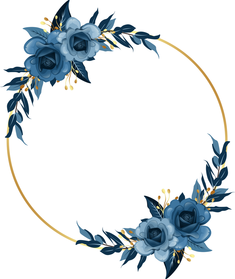 blue flower frames II